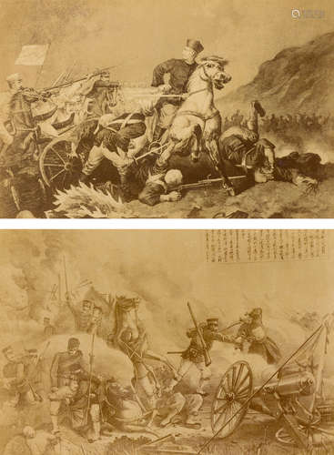 1894 甲午战争画蛋白照片（19张） 蛋白照片