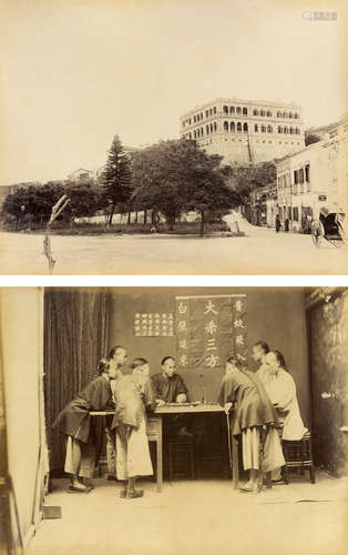 威廉·弗洛伊德 1870s 威廉·弗洛伊德 澳门峰景酒店/赌博 蛋白照片