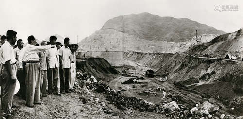 李九龄 1958 李九龄 毛主席视察大冶铁矿 银盐纸基