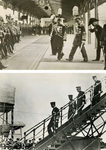 1930-1940s 伪满洲国皇帝溥仪访日新闻照（15张） 银盐纸基