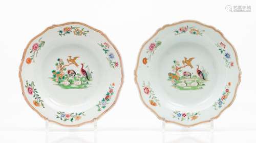 A pair of deep plates