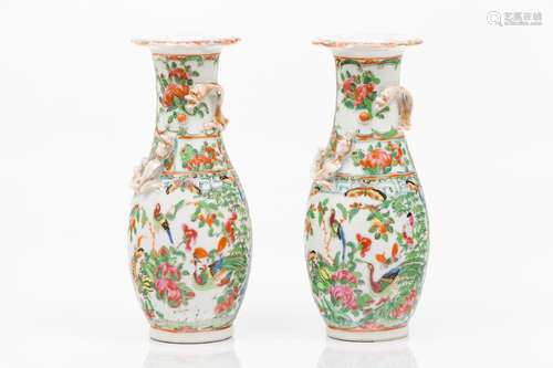 A pair of vases