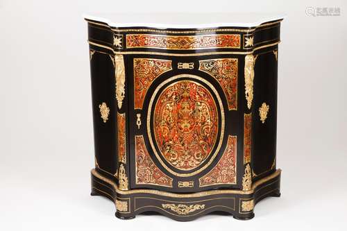 A low Boulle style cupboard