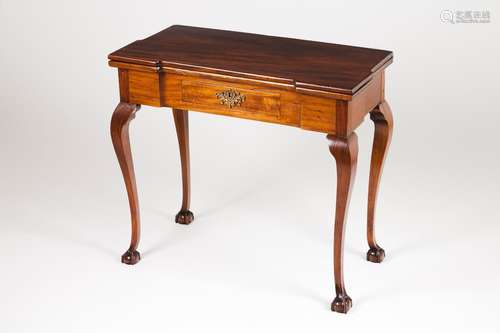 A Chippendale card table