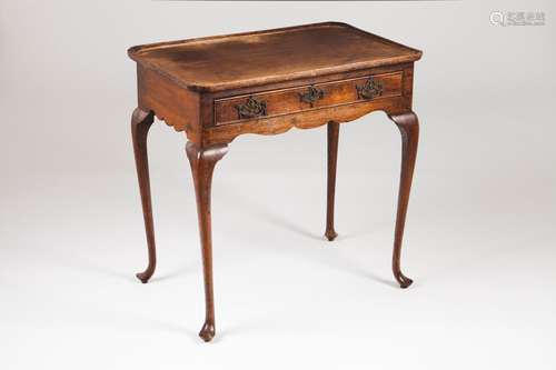 A Queen Anne style "tray-top" tea table