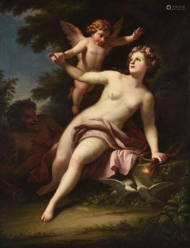 Attributed to Joseph Melling (French 1724-1796), Venus, Cupi...