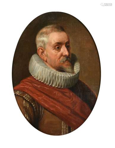 Follower of Sir Peter Paul Rubens, Portrait of an officer po...