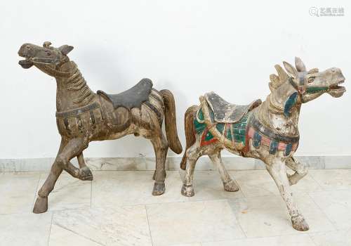 Pair of carousel horses