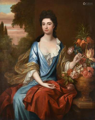 English School (early 18th century), Portrait of Lady Rogers...