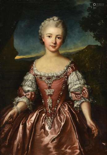 Manner of Nicolas de Largillière, Portrait of a woman wearin...