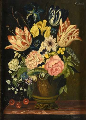 Manner of Paul Theodor van Brussel, Still life of flowers