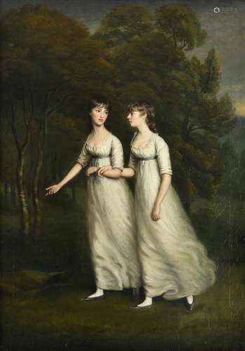 Circle of Sir William Beechey (British 1753-1839), Two girls...