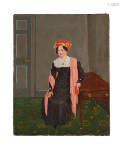 English Provincial School (early 19th century), A lady in an...