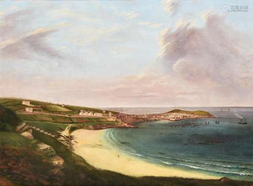 English School (19th century), View of St Ives