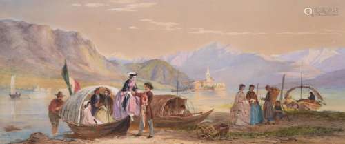John Absolon (British 1815-1895), An excursion to Isola dei ...