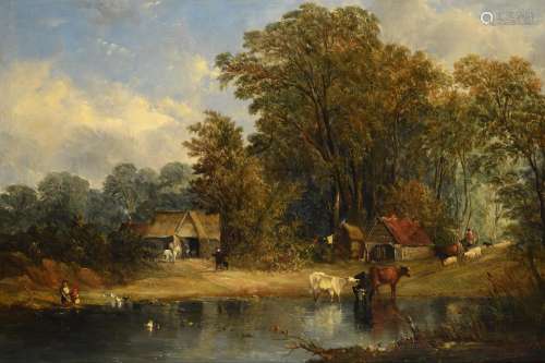 Attributed to Alfred Vickers (British 1786-1868), Landscape ...