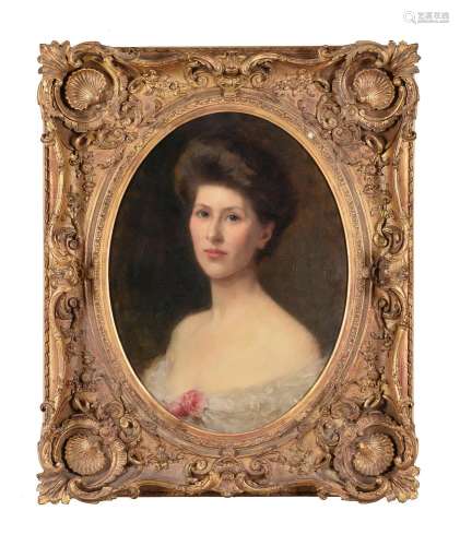 Samuel Melton Fisher (British 1860-1939), Portrait of Mrs Fu...