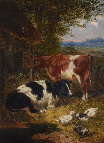John Frederick Herring the Younger (British 1815-1907), Cows...