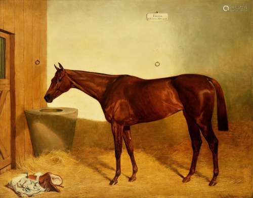 Emil Adam (German 1843-1924), Portrait of the race horse, Ki...
