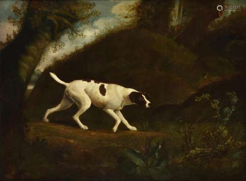 After George Stubbs, Pointer in a landscape