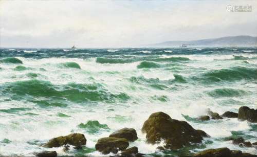 David James (British 1853-1904), The Tide Race Macrahanish B...