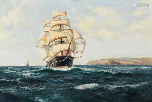 Daniel Sherrin (British 1868-1940), The Blenheim off Plymout...