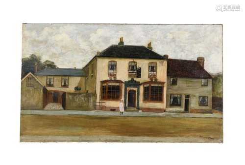 G Willis Pryce (19th century), Girl standing outside a pub