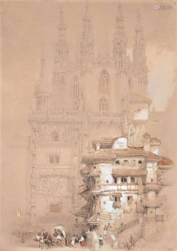 David Roberts (Scottish 1796-1864), Burgos Cathedral, Spain