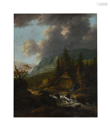 Follower of Joseph Anton Koch, Alpine landscape