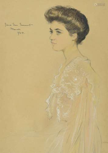 Eastman Johnson (American 1824-1906), Portrait of Jane Emmet...