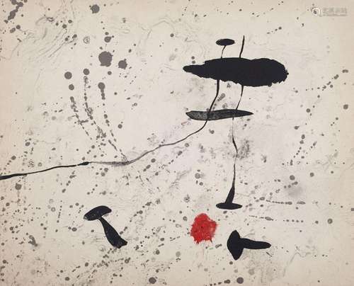 Joan Miró Tracé sur l'eau. Suite d'aquarelles. Mit...