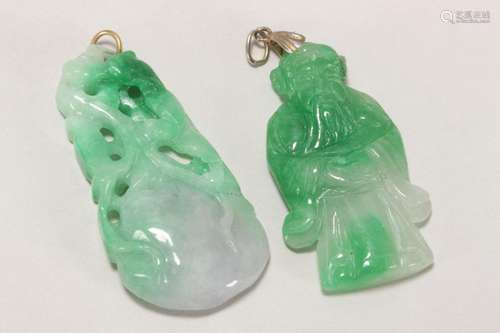 Two Chinese Jade Pendants,