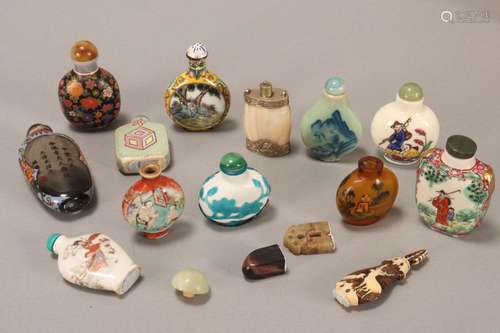 Group of Assorted Chinese Snuff Bottles and