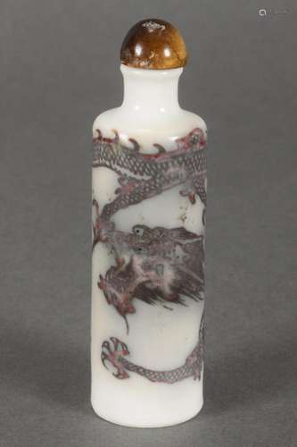 Chinese Porcelain Snuff Bottle and Stopper,