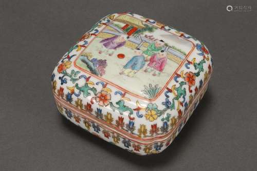 Chinese Porcelain Box and Cover,