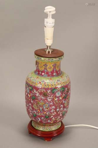 Chinese Porcelain Lamp,