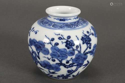 Chinese Blue and White Porcelain Jar,