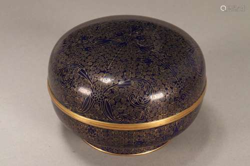 Chinese Cloisonne Box and Cover,