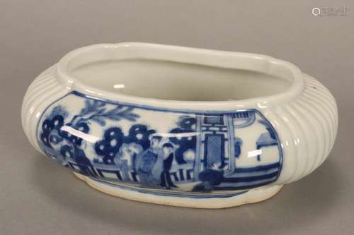 Chinese Blue and White Porcelain Brush Washer,