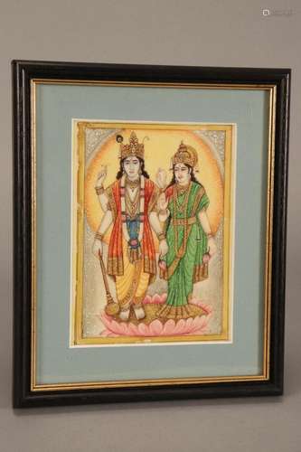 Framed Indian Illustration,