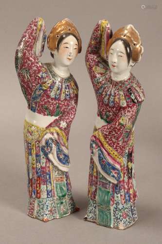 Pair of Chinese Porcelain Figures,