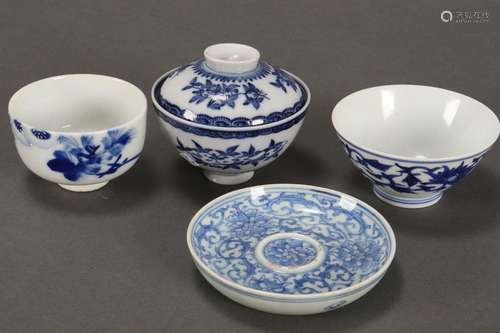 Two Chinese Blue and White Porcelain Bowls,