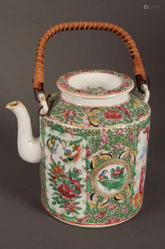 Cantonese Porcelain Teapot,