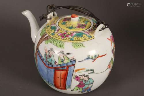 Chinese Porcelain Teapot,