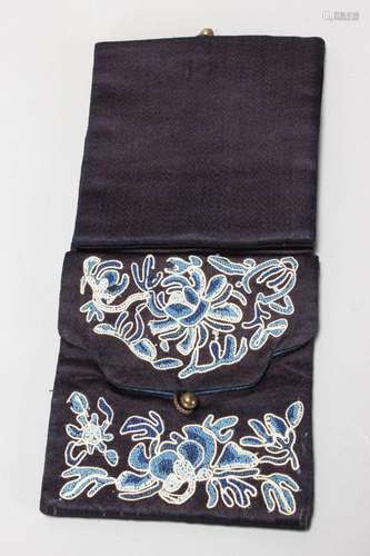 Chinese Qing Dynasty Dailan Purse, c.1875,