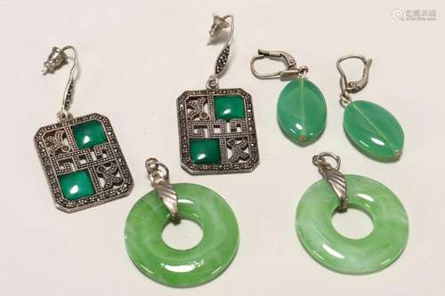 Three Pairs of Earrings,