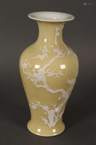 Chinese Overlay Porcelain Vase,