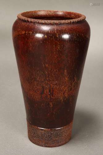 Australian Turned Timber Vase,