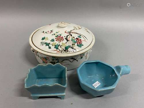 Chinese Porcelain Lidded Dish,