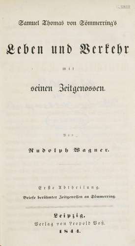 Samuel Thomas Soemmering Vom Baue des menschlichen Körpers. ...